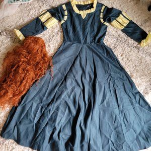 NEW Brave Disney Pixar Merida Cosplay Dress